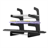 3-Tier Holder Display Stand Shelf for Storage Three Mechanical Keyboard Black