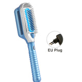 Cold Straightner For Hair Brush Ice Therapy Professional Negative Ion Cold Air Straightening Comb Smoothing Brush Hair Styler