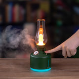 Portable LED light usb portable spray mist maker personal space ultrasonic air humidifier for car plant