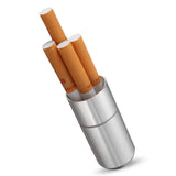 6X Aluminum Alloy Cigarette Holder Capsule Case Waterproof Pill Toothpick Holder Key Ring