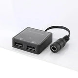 20W Portable Solar Panel Double USB 18V Metal Border Silicon Solars Panels with Car Charger Crocodile Clip for Camping