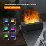 RGB Flame Aroma Diffuser Humidifier 320ML Essential Oils Humidifiers Aromatherapy Purifier Air for Bedroom Office Yoga