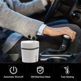1pc 12V Car Electric Travel Kettle, 12V Car Portable Electric Tea Coffee Kettle, Water Heater Auto Shut-Off, Stainless Steel 304 Liner,