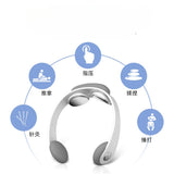 Portable Smart Neck Back Massager Instrument Shoulder Necks Massage Cervical Vertebra Health Care Vibrator Heating Reliex Muscle