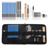 32pcs/set Sketch Pencil Set Wooden Art Drawing Kit Portable Painting Sketching Writing Supplies