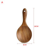 Natural Wood Tableware Spoon Colander Long Handle Spoon Wooden Non-Stick Spatula Kitchen Tool Wooden Spoon/Shovel Cooking Tools