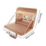 Multifunctional Steering Wheel Cute Cartoon Seat Back Hanging Car Folding Table Storage Bag Accessories
