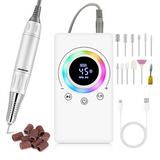 B89B-Nail Drill Machine 45000RPM Rechargeable Electric Nail HD LCD Display Manicure Machine For Nails Gel Polish Low Noise