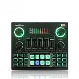 Profsssional v9 Multifunctional USB Live Sound Card Audio Mixer Soundcard for YouTube gaming livestream Recording Home Kareoke