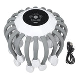 Electronic Head Adjustable Silicone Intelligent Musical Sound Red Ray Decompression Claw Scalp Vibration Massager