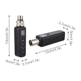 Microphone Wired to Xlr Transmitter and Receiver UHF Wireless Mic System for Audio Mixer Speaker Amplifier Automatic