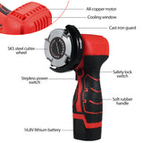 16.8V Lithium Hand Grinder Cordless Remover Fruit Tree Remover, Rechargeable Orchard Bark Scraper