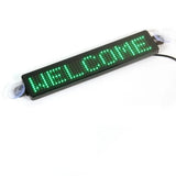 12V Car Programmable Sign Moving Scrolg Message Board Screen Mini LED HD Text Digits Pattern Display