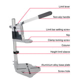 Drill Holder Power Grinder Accessories Bench Drill Stand For Woodwork Rotary Tool Electric Drill Bracket 400mm Base Frame