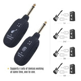 A8 Guitar Wireless System Transmitter Receiver Built-in Built- in Rechargeable wireless guitar transmitter