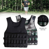 20kgLoading Weight Vest For Training Exercises Fiess Gym Workout Bo Waistcoat Adjustable Jacket Sand Clothing