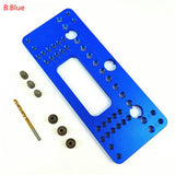 Woodworking Punch Locator Wardrobe Door Cabinet Positioner Drill Locator Handle Hole Drilling Jig Woodworking Drill Guide Tool