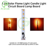 1.2V Lamp Solar Candle Self-contained 12LED Flame Light Circuit Control Board