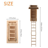 1:12 Dollhouse Mini Modern Miniature Furniture Folding Attic Stairs Doll House Decoration