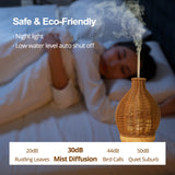 1pc aroma diffuser, Rattan Look Essential Oil Diffuser with Waterless Auto Shut-off Protection for Aromatherapy and Humidification