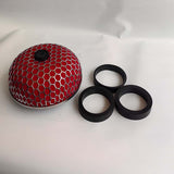 4pcs/set Air Filter, Including 1 Air Filter + 3 Rubber Ring Accessories, Sponge + Stainless Iron Material, Mushroom Head Filter Air Filter