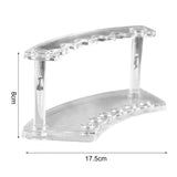 Lightweight Eyeer Display Stand Transparent Stable Eent 6 Positions Pen Holder Makeup Brush Rack