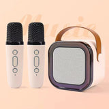 hine Sound Box 5.0 Pa Speaker System 2 Wireless Microphones Music Player Karaoke For All Saints' Day Party Supplies