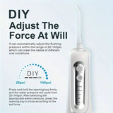 300ml Oral Irrigator with Modes 4 Nozzles Portable Powder Nozzle for Easy Cleaning of Teeth Water Dental Floss