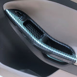 For Ford Focus 3 4 2009-2017 Car Door Interior Armrest Window Panel Carbon Fiber Decorative Sticker 4Pcs