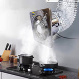 Stainless Steel Iron Kitchen Fume Ventilation Duct 6 7 8 Inches Window Bathroom Exhaust Fan