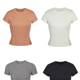 Threaded Cotton Round Neck Base Clothing