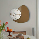 1pc Modern Simple European Living Room Fashion Clock, Restaurant Hanging Painting Clock, Creative Simple European Light Luxury Decorative Art Clock, For Home Room Office Decor