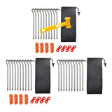 10x Pegs Stakes Lawn Ground Pin Camping Tent Nails Stake