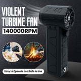 X40 Powerful Blower 40mm Motor Turbo Violent Fan Thrust 600g Large-Sized Brushless Motor, Car Drying, Leaf Sweeping To