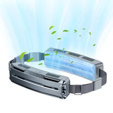 Wearable Waist Belt with PCM Coog Strip - 5000mAh Rechargeable Personal Fan, 3 Speeds, Large Air Volume, Hands-free