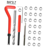 30Pcs Metric Thread Insert Kit M3 M4 M7 M9 M11 Helicoil Car Pro Coil 304 Stainless Steel Auto Repair Tool Bag