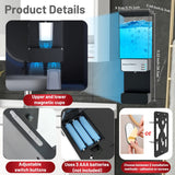 1pc Automatic Mouthwash Dispenser Touchless 700mL(23.67 Oz), Wall Mounted Mouthwash Dispenser For Bathroom With Magnetic Cups, No Drilling, Perfect For Family, Bathroom Accessories