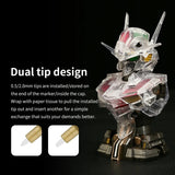 DSPIAE A Colors Super Metallic Marker Brush Pen - Environment-Friendly Water-Based Soft Head, 12 Pcs/set with Box-8.