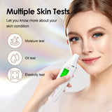 LCD Digital Tester Moisture&Oil Test Meter Analyzer Fluorescent Agent Detector For Forehead Cheek Skin Care