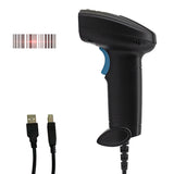 1D Barcode Scanner Handheld Wireless Bar Reader Manual Trigger/Auto Continuous Scanning Support Paper Code