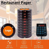 Restaurant Pagers Wireless Calg System 10 Vibrator Coaster Buzzer Beeper Receivers Queuing For Coffee Food Truck Bar Hotel