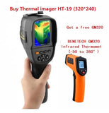 New Released HT-19 Handheld Thermal Imager Detector Camera Infrared Temperature Heat with Storage Match Seek/FLIR Thermal