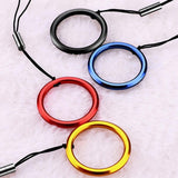 Universal Detachable Mobile Phone Case Finger Metal Ring Loop Hand Wrist Lanyard Strap Hanging Rope Keychains Anti-lost Straps