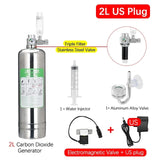 Aquarium Stainless Steel CO2 Reactor - 2L/1L DIY Kit for Tank Plants and Fish