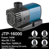 SUNSUN JTP-16000 Submersible Pump for Aquarium Water Feature Rockery Fish Tank Hydroponic Pond Filter 16000L/h