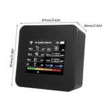 14 in 1 Quality Monitor Tuya WIFI CO/CO2 Detector Real Time Monitoring BIG Display Home Air Test Kits APP Control B