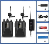 UHF Wireless Microphone Headset with Transmitter and Receiver Digital Display Bodypack Mic for Teaching Interview Lavalier New