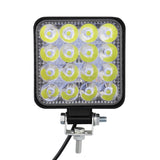 2Pcs 48W Square Bright LED Spotlight Work Light SUV Truck Driving Fog Lamp for Car Repairing Hiking Backpacking Fishing