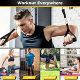 11pcs/set Non-slip Tension Rope Set With Handle, For Physical Therapy, Strength Training
