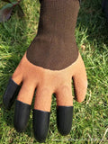 Garden With Claws 4/8 ABS Plastic Work Safety Rubber Waterproof Durable Digging Planting Genie Outdoor Gardening Gloves